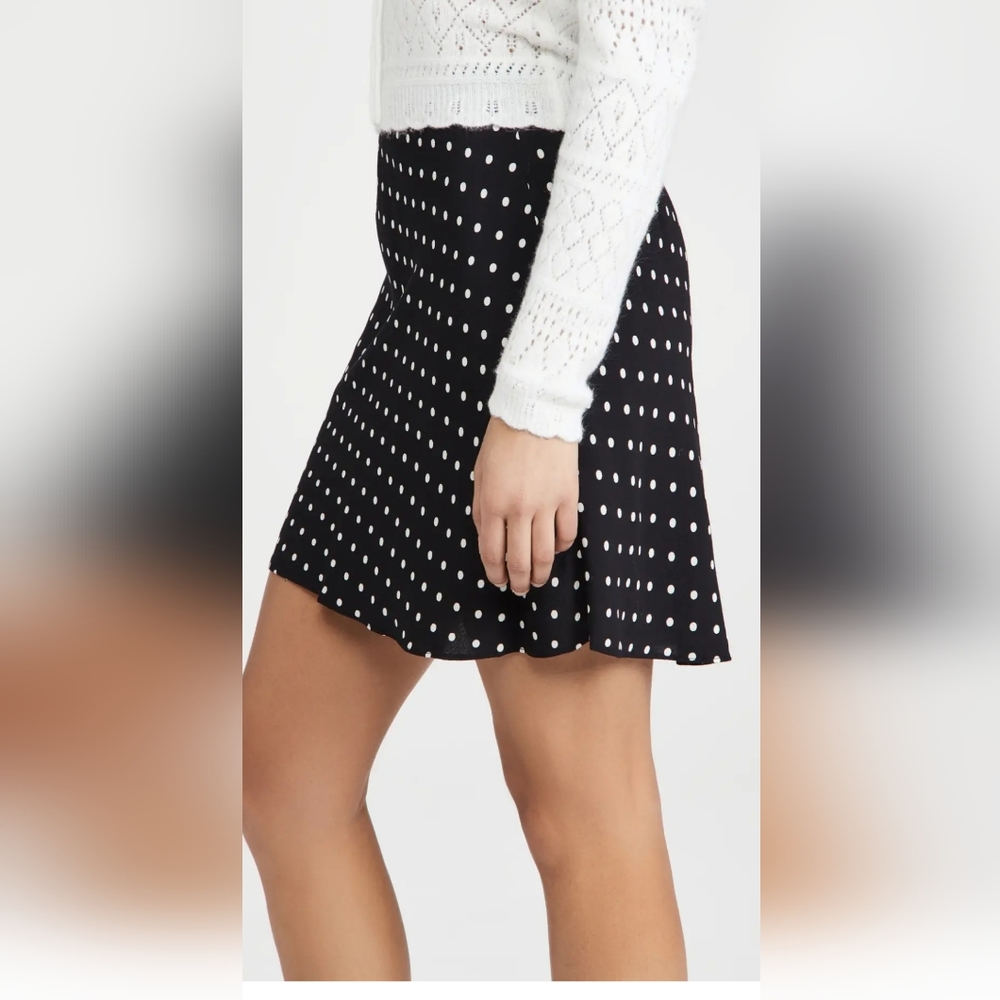French connection polkadot skirt